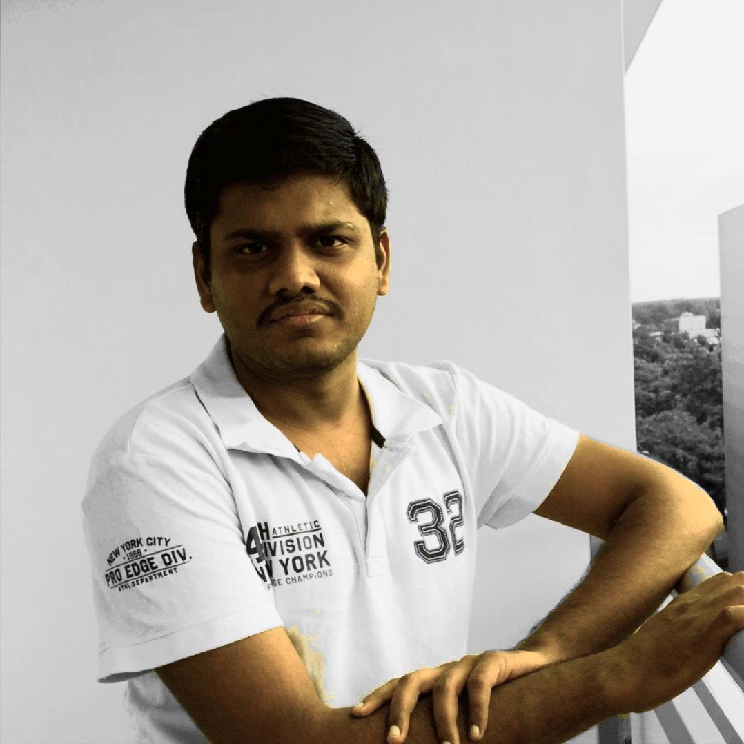 Mageshwar Selvakumar at work in the lab, Erlangen